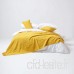 Homescapes Nirvana Jeté de lit ou de canapé avec Frange Nouée à la Main de 150 x 200 cm 100% en Pur Coton Jaune Ocre - B00DL3CIW6